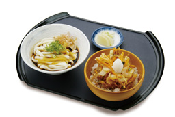 かき揚げ丼定食